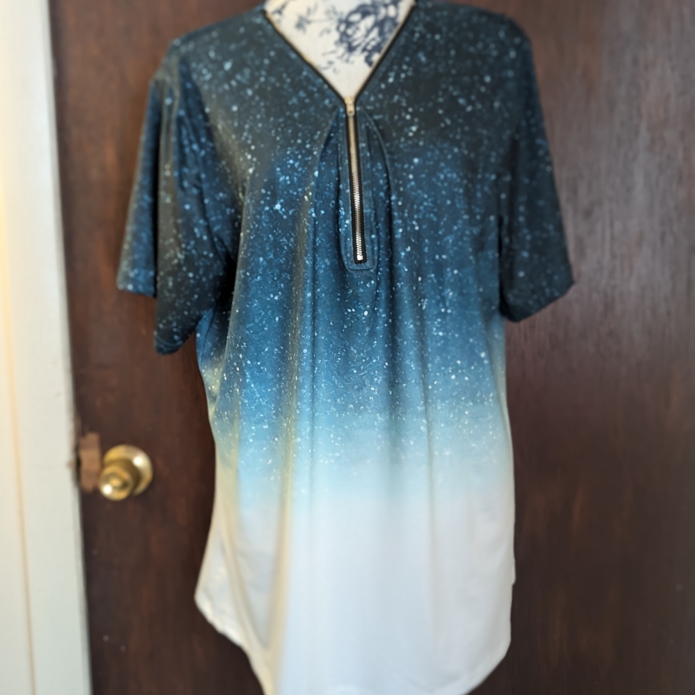 Gradient Teal Women's Top